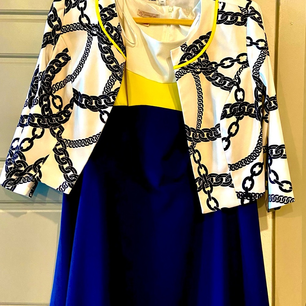 Dress with bolero, new beautiful colors and print.